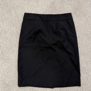 J. Crew Elegant Black Pencil Skirt